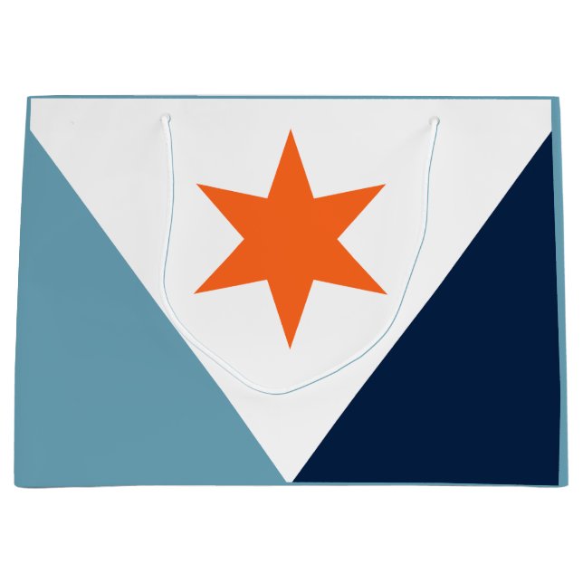 Grand Sac Cadeau Drapeau de Syracuse, New York (Devant)