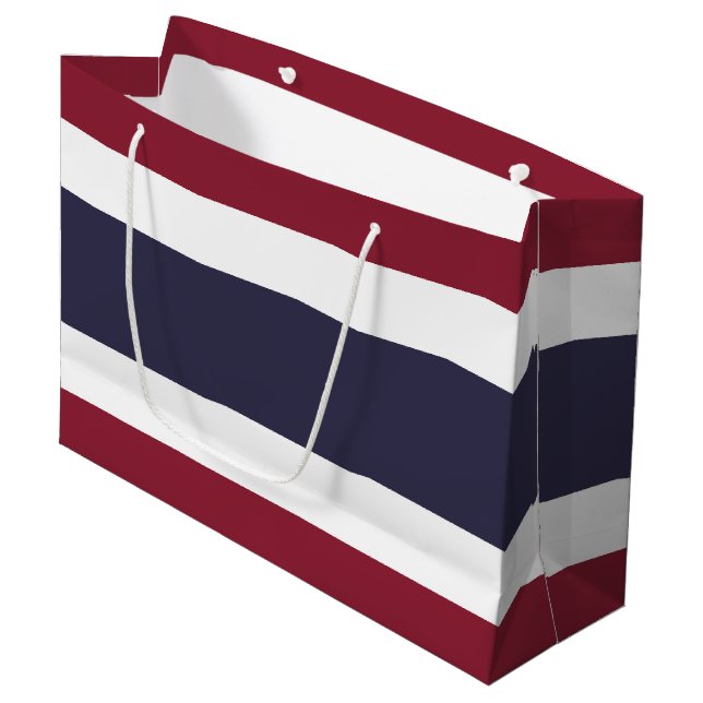 Grand Sac Cadeau Drapeau de Thaïlande (Devant Angle)