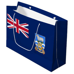 Grand Sac Cadeau Drapeau des îles Falkland