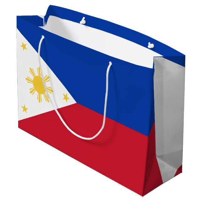Grand Sac Cadeau drapeau des Philippines (Dos Angle)