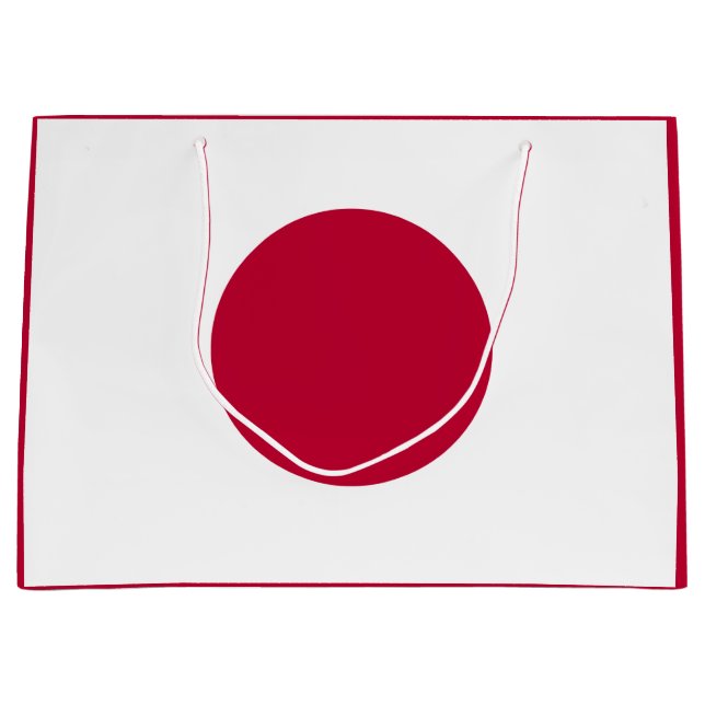Grand Sac Cadeau Drapeau du Japon : Hinomaru, Nisshōki, Red Rising  (Devant)