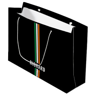 Grand Sac Cadeau Drapeau irlandais personnalisé Patriotique Irlande