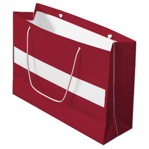 Grand Sac Cadeau Drapeau Lettonie