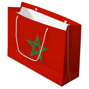 Grand Sac Cadeau drapeau marocain