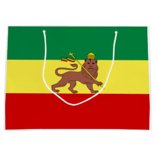 Grand Sac Cadeau Drapeau rastafarien (Rastafarianisme) (Rasta)