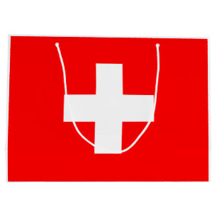 Grand Sac Cadeau Drapeau suisse (Suisse)