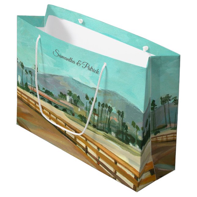 Grand Sac Cadeau East Beach Père Noël Barbara Cadeau (Devant Angle)