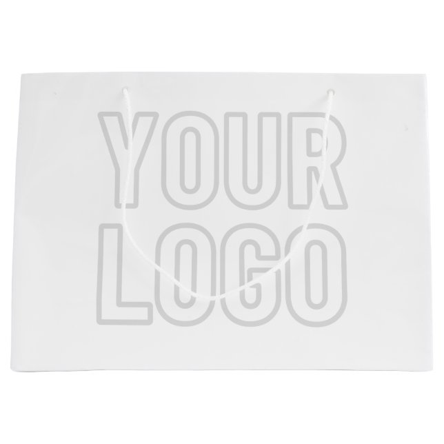 Grand Sac Cadeau Éclaircir automatiquement le logo pour l'arrière-p (Devant)