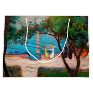 Grand Sac Cadeau Edvard Munch - Danse sur la plage