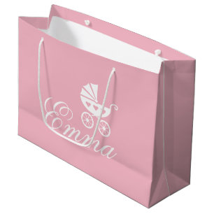Grand Sac Cadeau Élégant landau de bébé personnalisé pour baby show