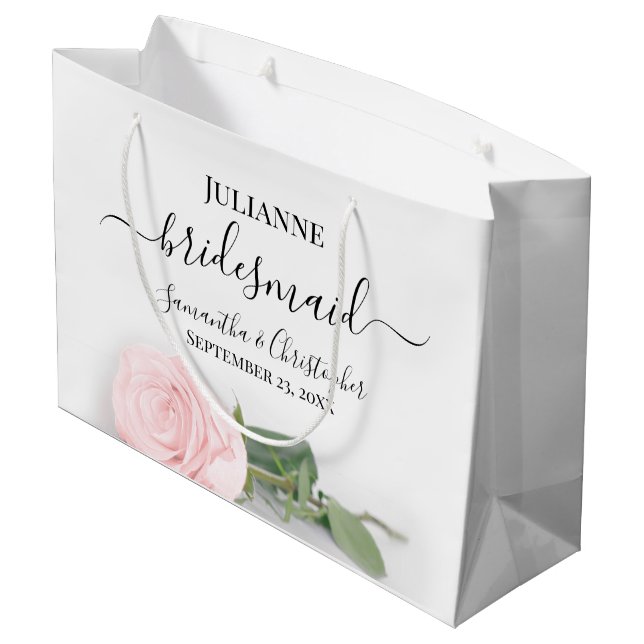Grand Sac Cadeau Élégant Mariage de la femme de chambre d'honneur r (Dos Angle)