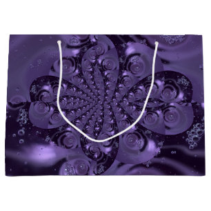 Grand Sac Cadeau Élégante étincelle Royale Purple Liquide