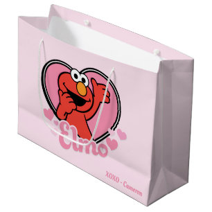 Grand Sac Cadeau Elmo dans le coeur Valentine