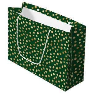 Grand Sac Cadeau Emerald and Gold Safari Series Design 11