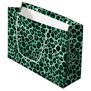 Grand Sac Cadeau Emerald et Gold Safari Series Design 9