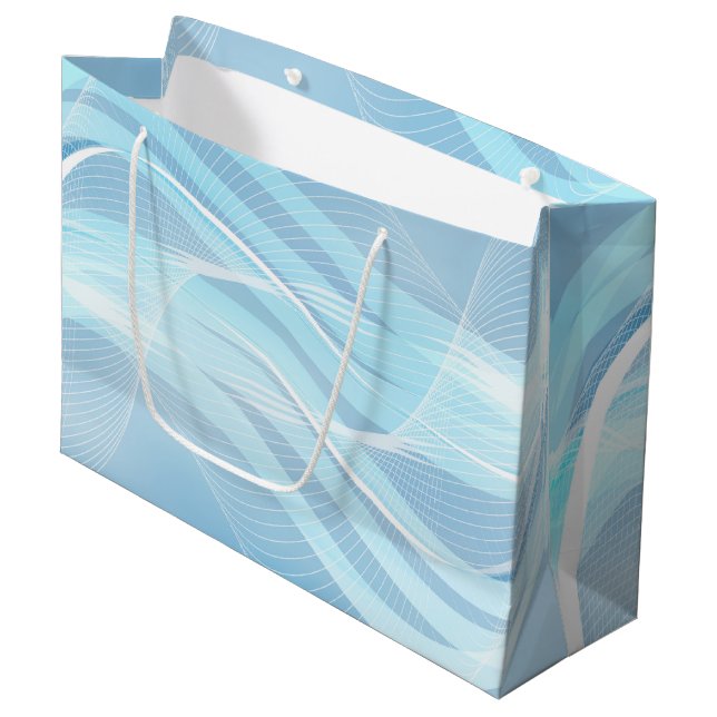 Grand sac cadeau en papier (Devant Angle)