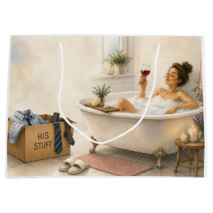 Grand Sac Cadeau Enfin libre - Cadeau de divorce heureux