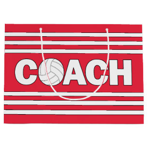 Grand Sac Cadeau Entraîneur de volley-ball Couleur personnalisée Sp