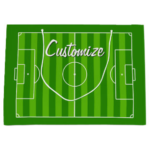 Grand Sac Cadeau Entraîneur/Joueur de soccer Nom de l'équipe pers