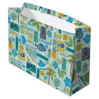Grand Sac Cadeau Enveloppe cadeau Tiki Tropix