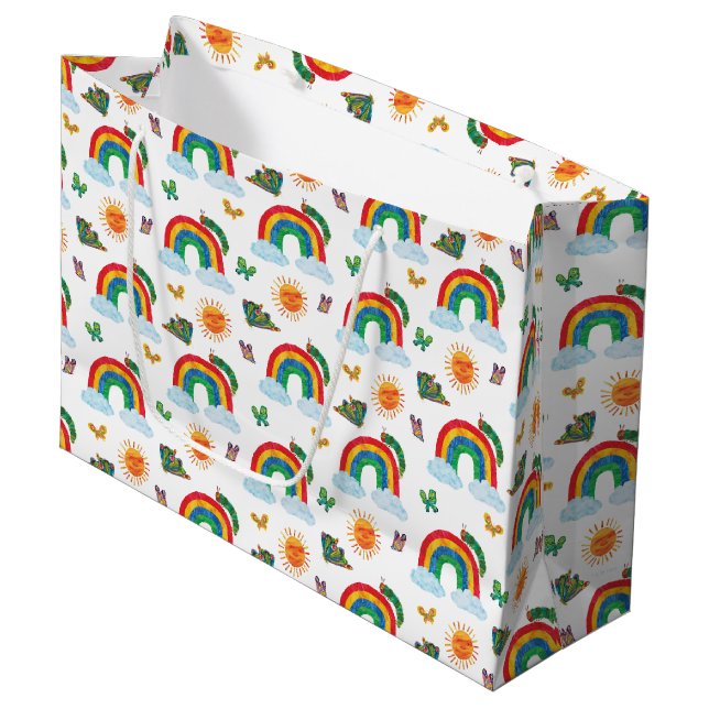 Grand Sac Cadeau Eric Carle | Caterpillar to Rainbow Butfly (Devant Angle)