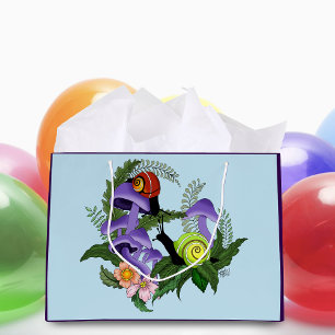 Grand Sac Cadeau Escargots cubains champignons violets