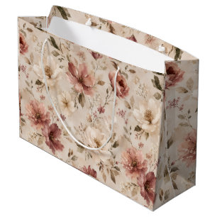 Grand Sac Cadeau Esthétique minimaliste moderne de l'art de la natu