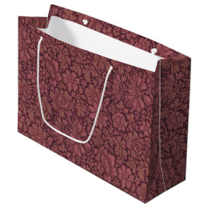 Grand Sac Cadeau Esthétique vintage sur toute l'impression florale