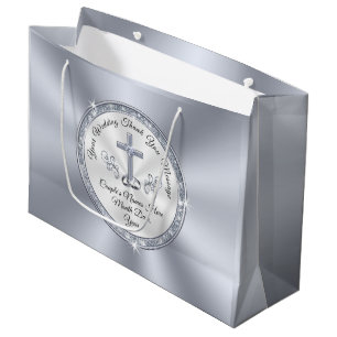Grand Sac Cadeau Étonnant CHRISTIAN, Sacs-cadeaux Mariages personna