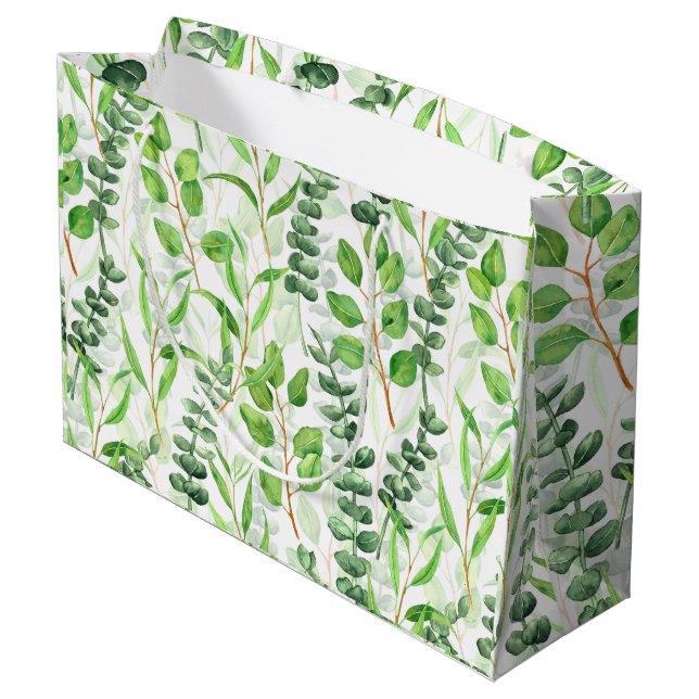 Grand Sac Cadeau Eucalyptus (Dos Angle)