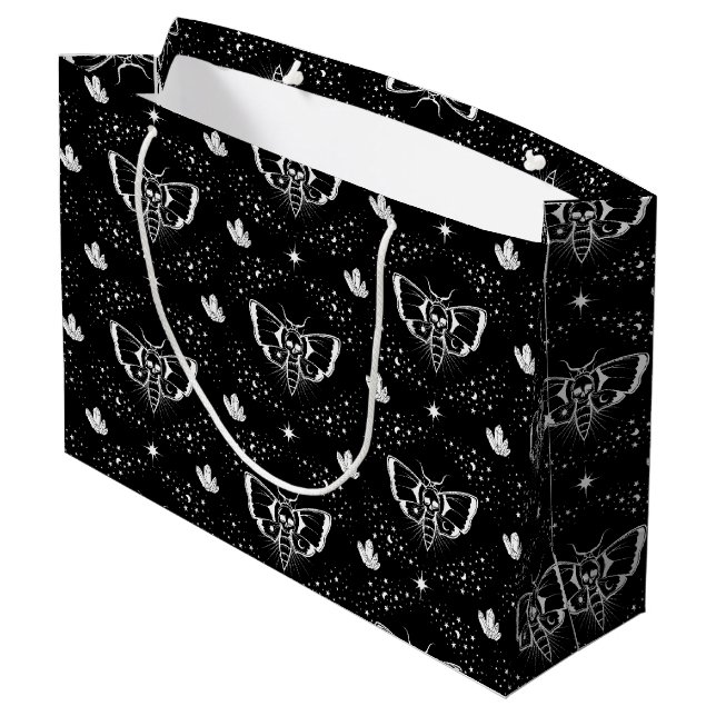Grand Sac Cadeau Faucon de la tête de mort (Dos Angle)