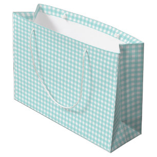 Grand Sac Cadeau Faye et Lauren Papier Gingembre Bleu Aqua