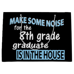 Grand Sac Cadeau Félicitations aux diplômés de 8e année