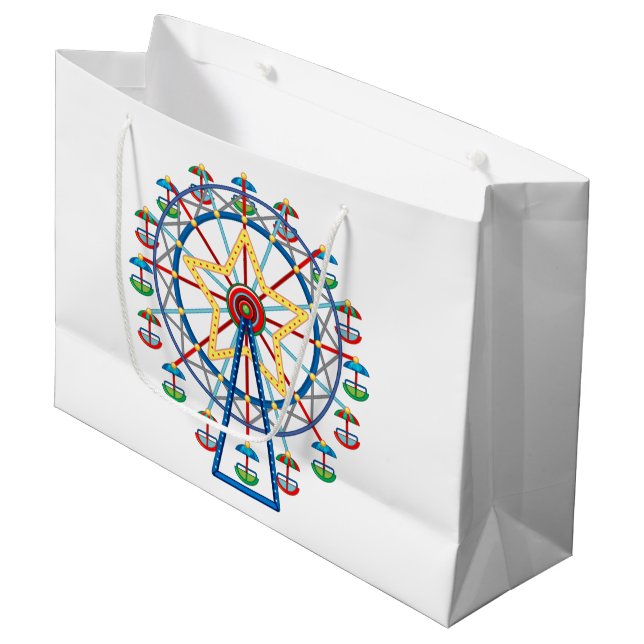 Grand Sac Cadeau Ferris Wheel (Devant Angle)