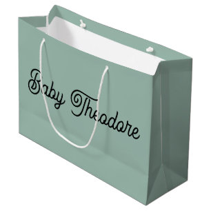 Grand Sac Cadeau Fête de Baby shower personnalisée Favoriser Garçon