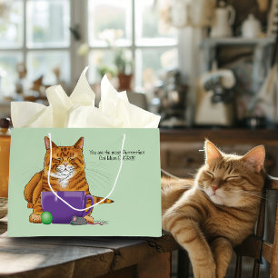 Grand Sac Cadeau Fête de la mère de la mère du meilleur chat