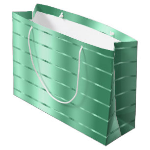 Grand Sac Cadeau Fête des mariées Chic Mint Ribbon Bow