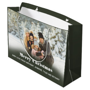 Grand Sac Cadeau Fête photo personnalisée ou Noël