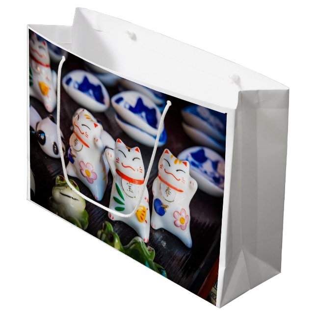 Grand Sac Cadeau figurines de chats à Beckoning