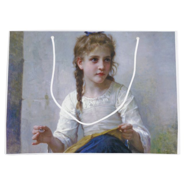 Grand Sac Cadeau Fille coudre, Bouguereau (Devant)