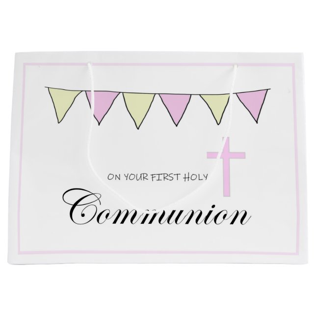 Grand Sac Cadeau First Holy Communion (Devant)