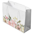 Fleurs aquarelle or rose