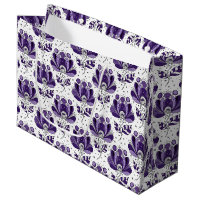 Fleurs de style d'art abstrait en nuances de pourp