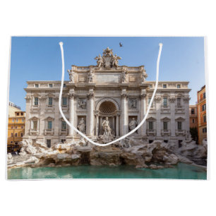 Grand Sac Cadeau Fontaine de Trevi tôt le matin - Rome, Italie