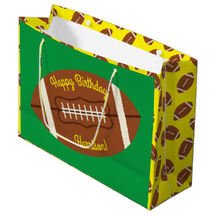 Grand Sac Cadeau Football Sports fête d'anniversaire