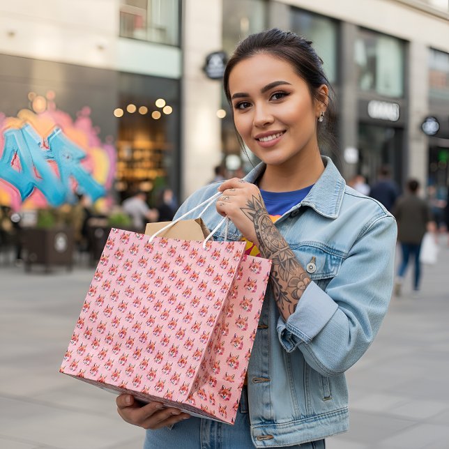 Grand Sac Cadeau Fox Large Gift Bag (Créateur téléchargé)