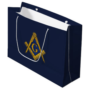 Grand Sac Cadeau Freemason Masonic Carré et Compass Freemasony
