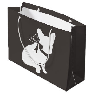 Grand Sac Cadeau French Bulldog Theme Party - Baby shower neutre