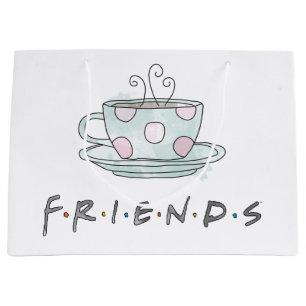 Grand Sac Cadeau FRIENDS™ Aquarelle de café