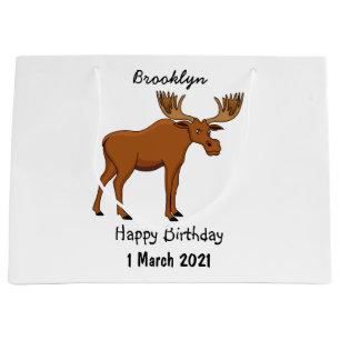 Grand Sac Cadeau Funny moose